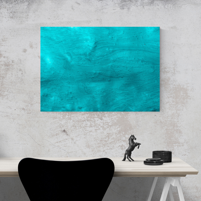 Tablou canvas abstract, Valuri albastre de vopsea [4]