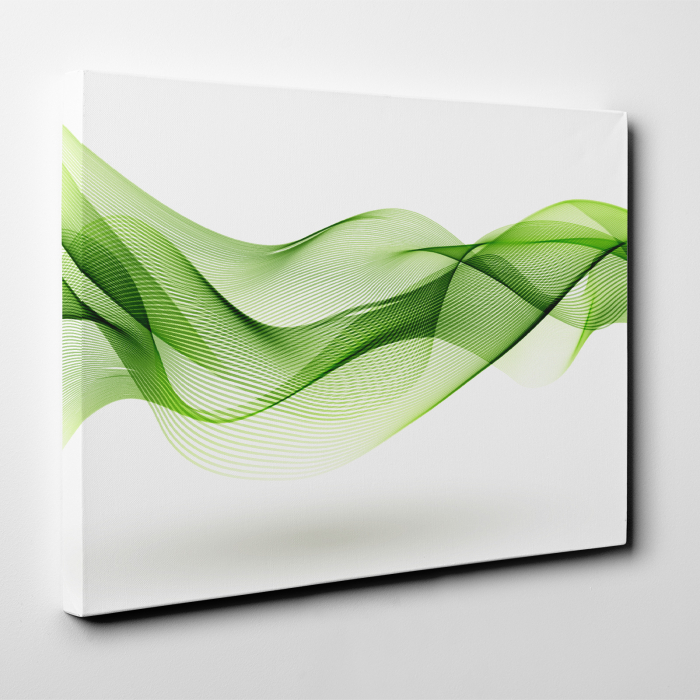 Tablou canvas abstract, Vibratii verzi [4]
