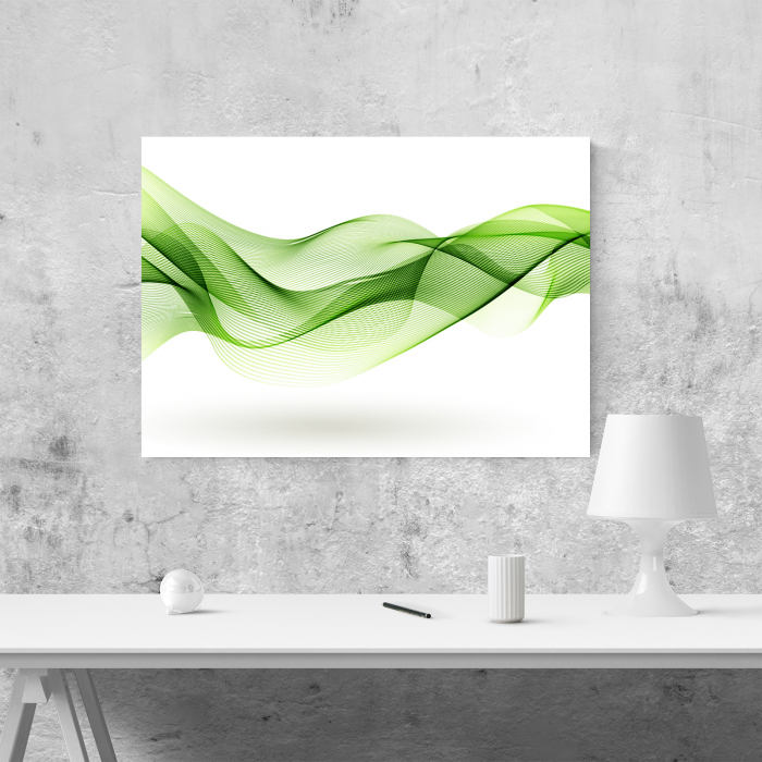 Tablou canvas abstract, Vibratii verzi [2]