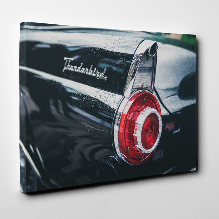 Tablou canvas auto-moto, Black Old Ford Thunderbird [2]