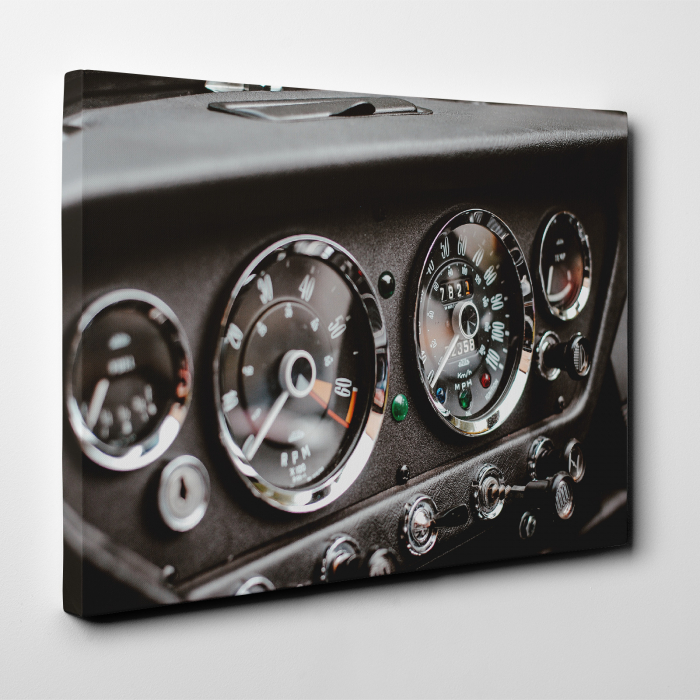 Tablou canvas auto-moto, Classic car analog interior [2]
