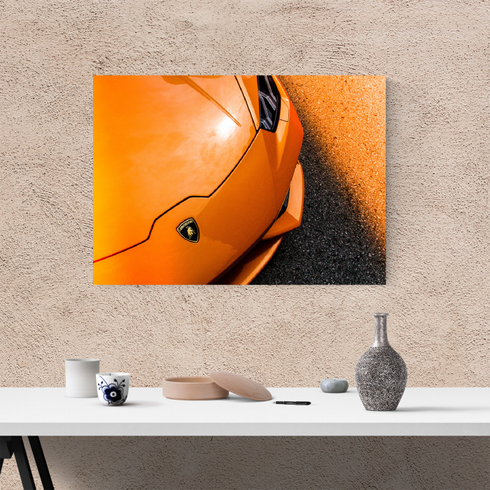 Tablou canvas auto-moto, Orange Lamborghini [4]