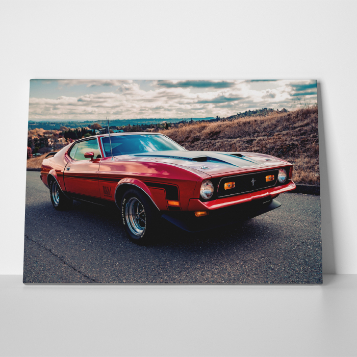 Tablou canvas auto-moto, Red American Muscle [3]