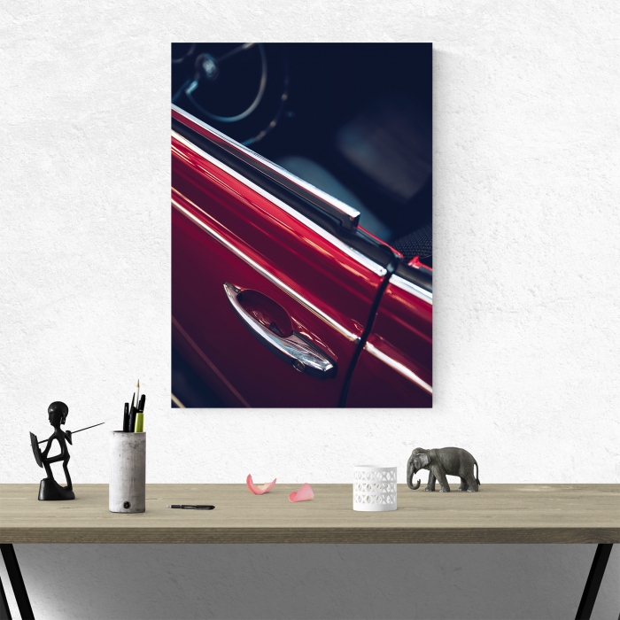 Tablou canvas auto-moto, Red classic car [4]