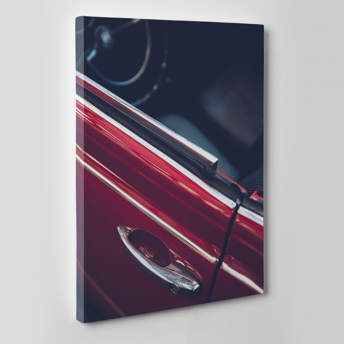 Tablou canvas auto-moto, Red classic car [2]