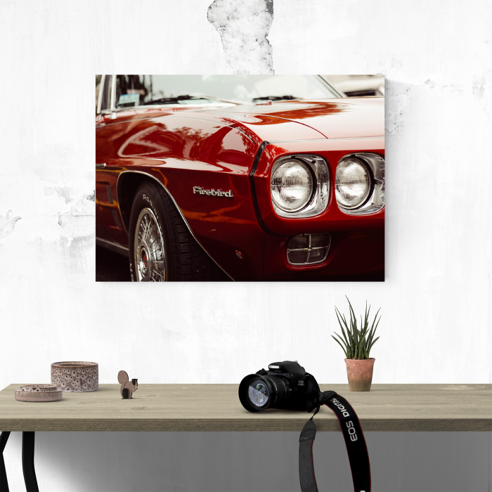 Tablou canvas auto-moto, Red Pontiac Firebird [4]