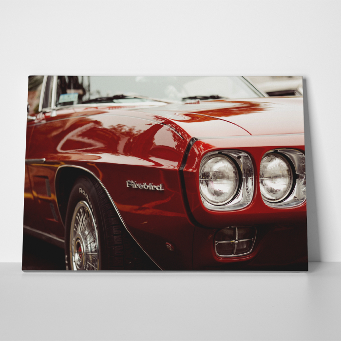 Tablou canvas auto-moto, Red Pontiac Firebird [3]