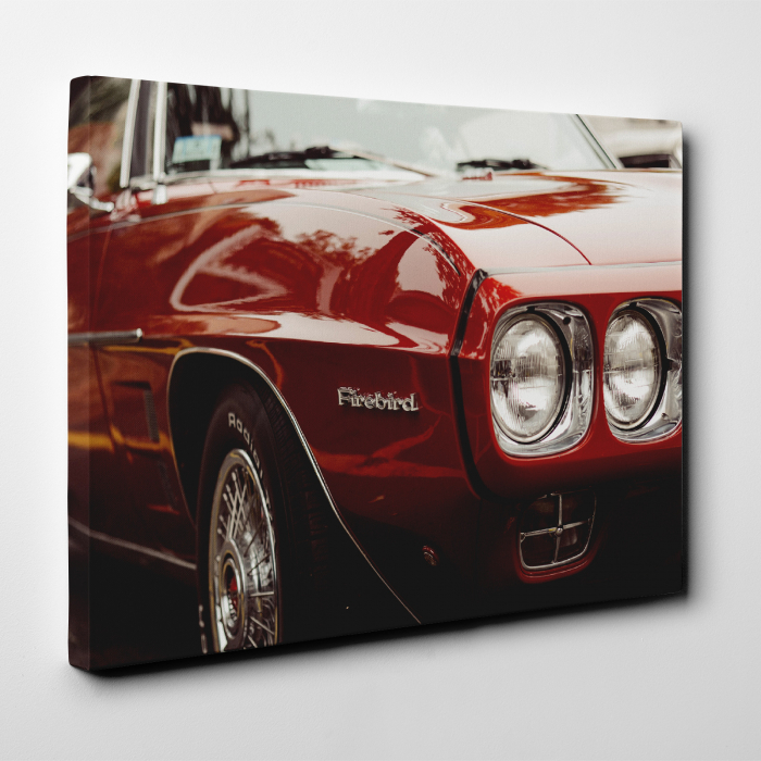 Tablou canvas auto-moto, Red Pontiac Firebird [2]