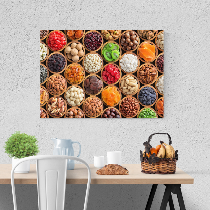 Tablou canvas bucatarie, Boluri seminte & fructe confiate [4]