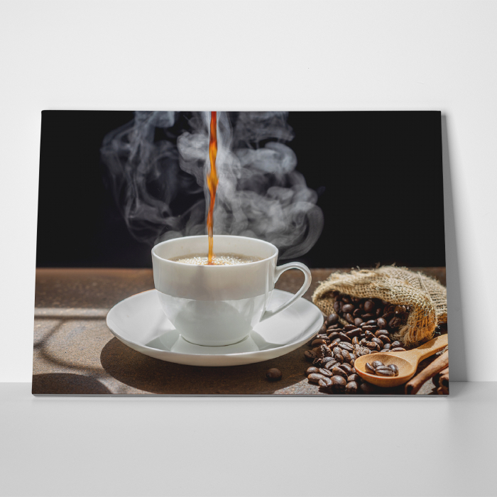 Tablou canvas bucatarie, Cafea aburinda [3]