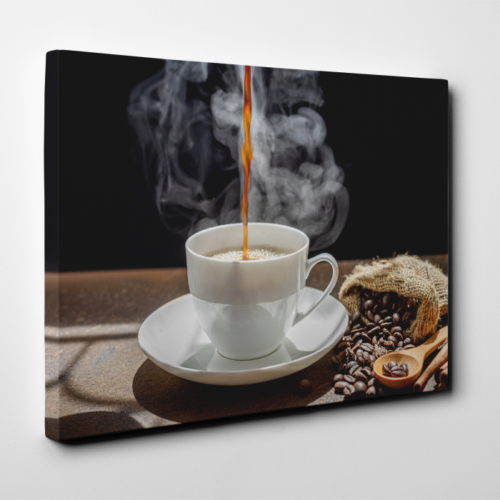 Tablou canvas bucatarie, Cafea aburinda [2]