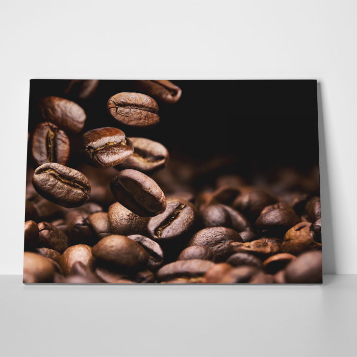 Tablou canvas bucatarie, Cafea boabe prajita [3]