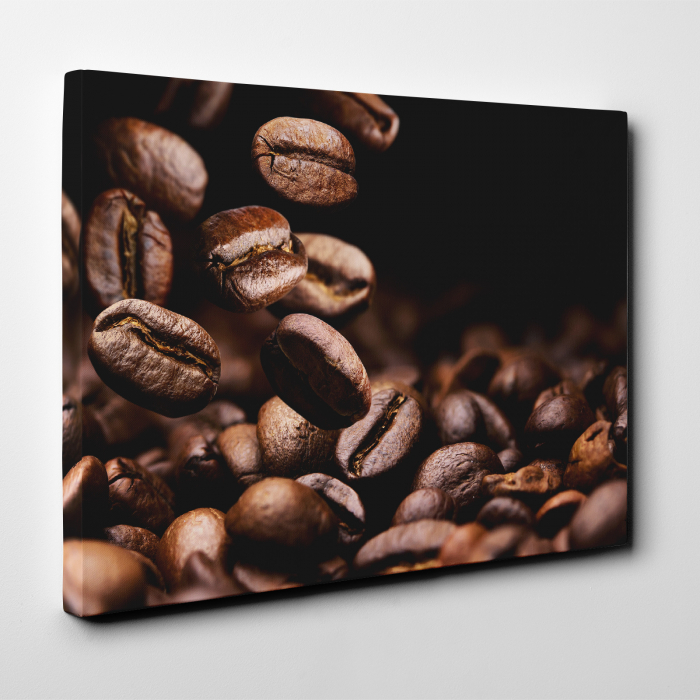 Tablou canvas bucatarie, Cafea boabe prajita [2]