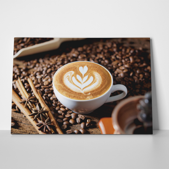 Tablou canvas bucatarie, Cafea cu scortisoara [3]