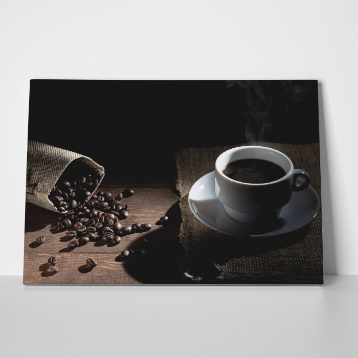 Tablou canvas bucatarie, Cafea neagra dimineata [3]