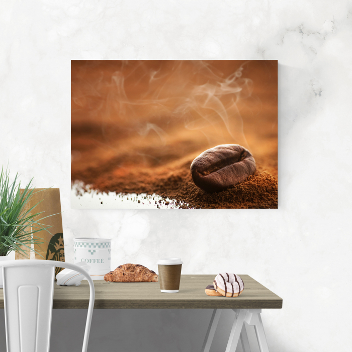 Tablou canvas bucatarie, Cafea proaspat macinata [4]