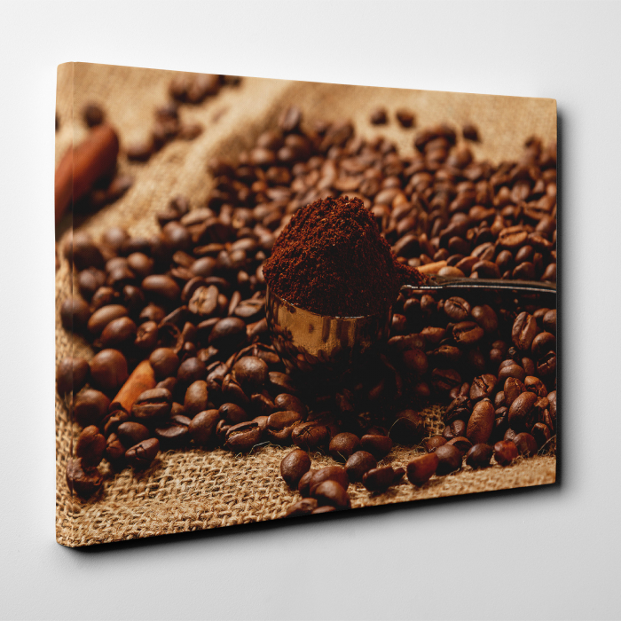 Tablou canvas bucatarie, Cupa de cafea macinata [2]