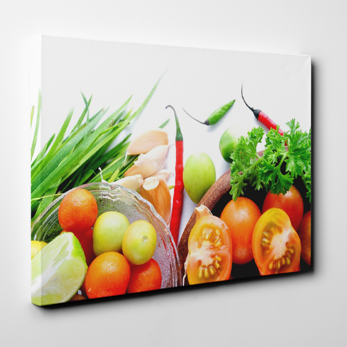 Tablou canvas bucatarie, Fresh Vegetables [4]
