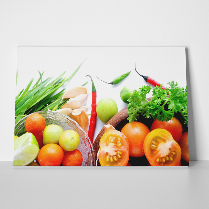 Tablou canvas bucatarie, Fresh Vegetables [5]