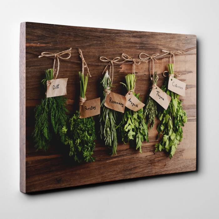 Tablou canvas bucatarie, Green Herbs [3]