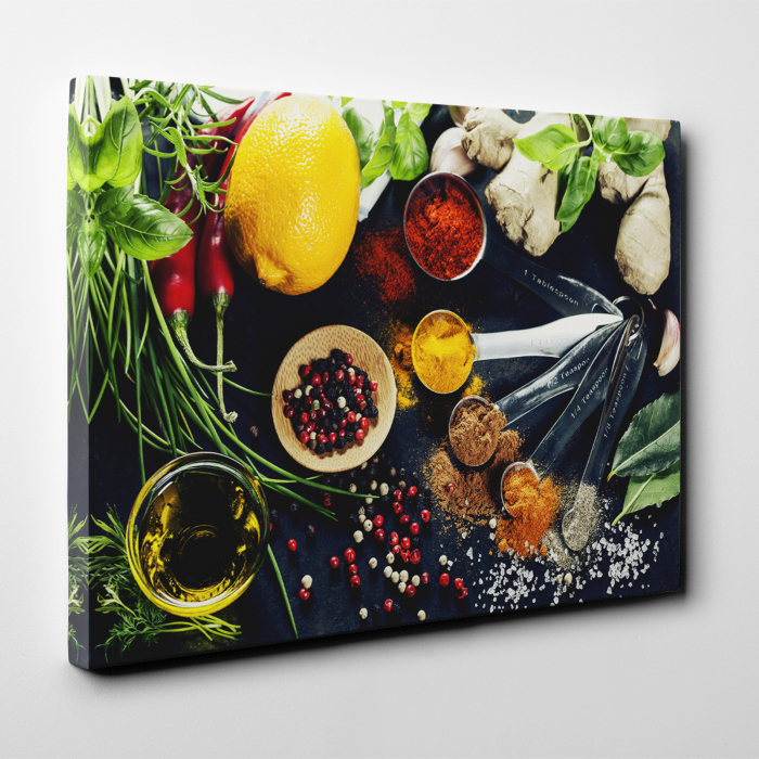 Tablou canvas bucatarie, Herbs and Spices [3]