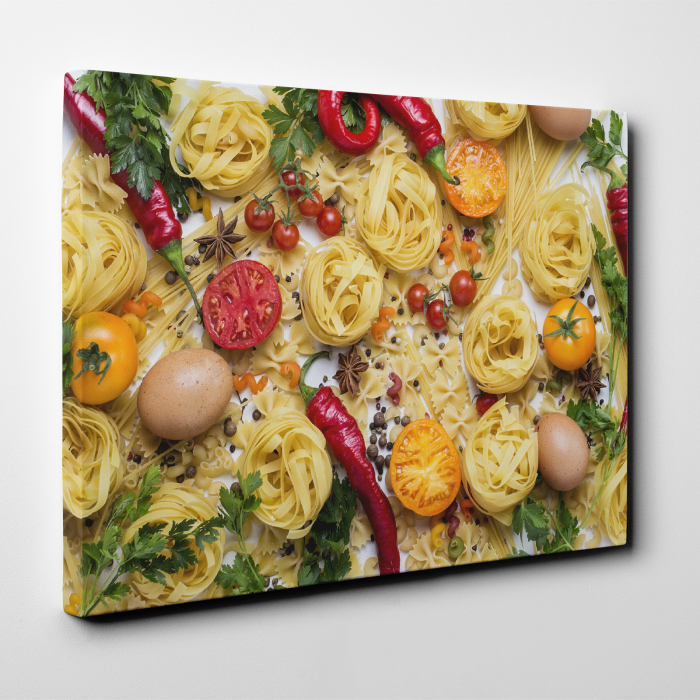 Tablou canvas bucatarie, Ingrediente pentru paste [2]