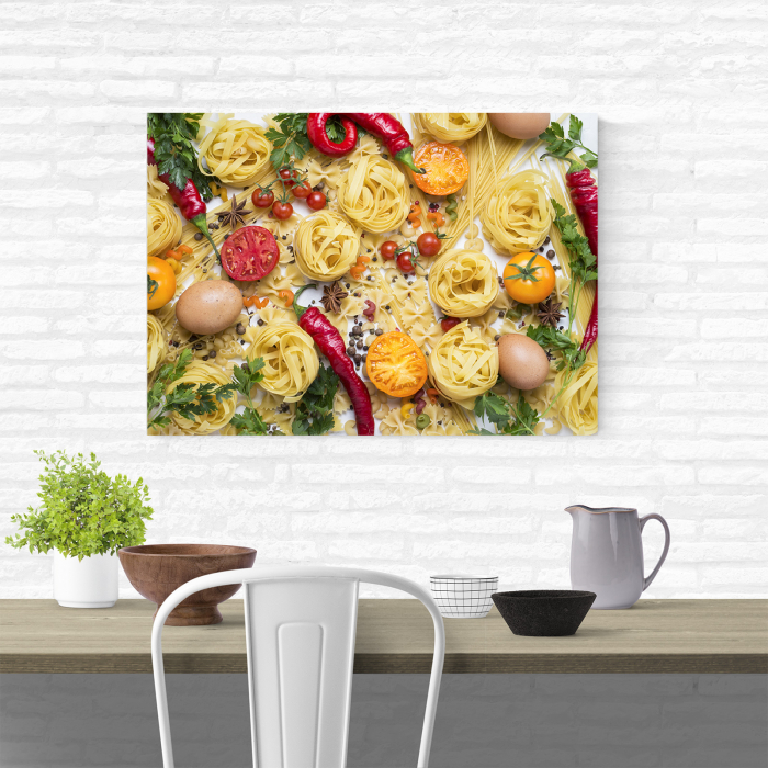 Tablou canvas bucatarie, Ingrediente pentru paste [4]