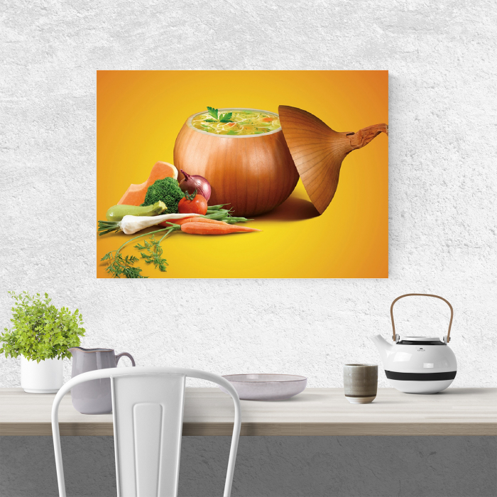 Tablou canvas bucatarie, Bol de ceapa [2]
