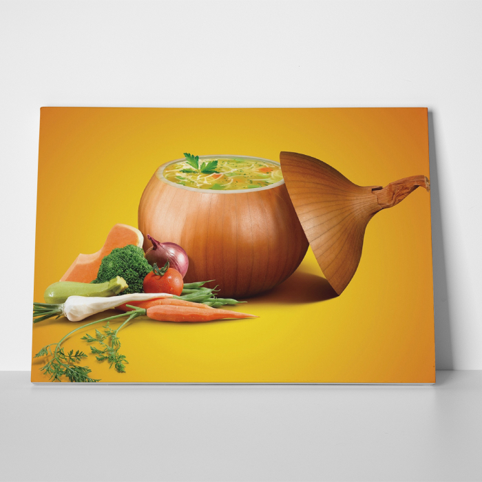 Tablou canvas bucatarie, Bol de ceapa [4]