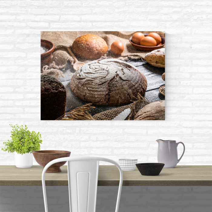Tablou canvas bucatarie, Paine proaspata [4]