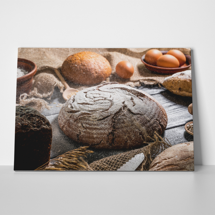 Tablou canvas bucatarie, Paine proaspata [3]