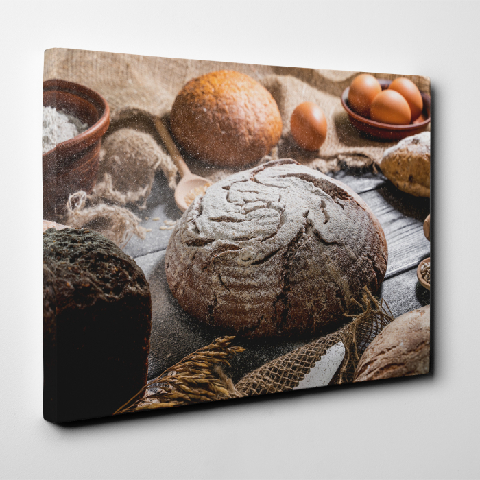 Tablou canvas bucatarie, Paine proaspata [2]