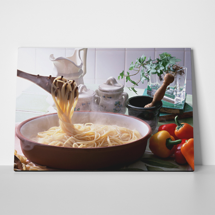 Tablou canvas bucatarie, Pasta Time [5]