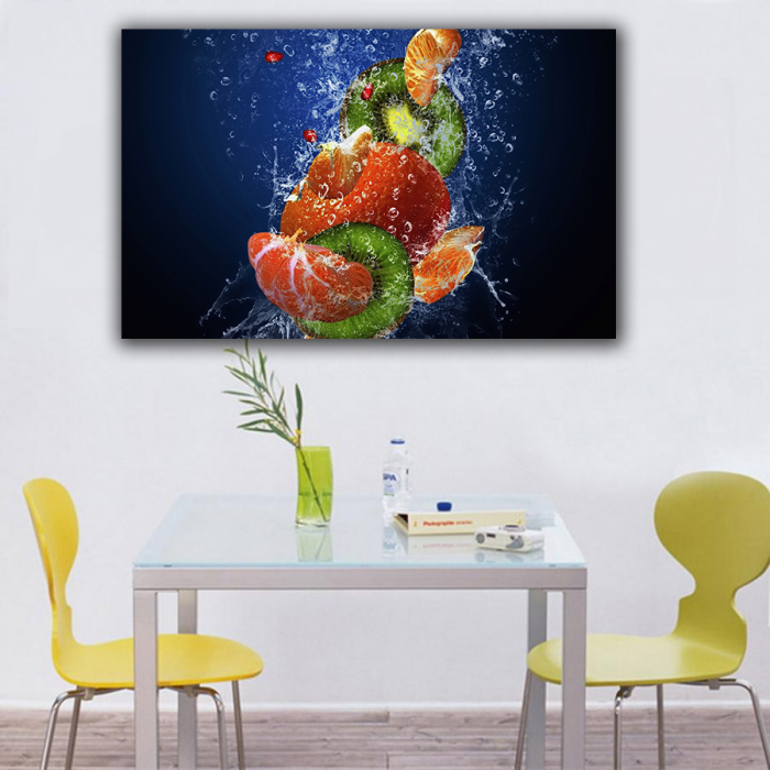 Tablou canvas bucatarie, Water Fruits [3]