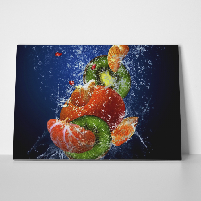 Tablou canvas bucatarie, Water Fruits [5]