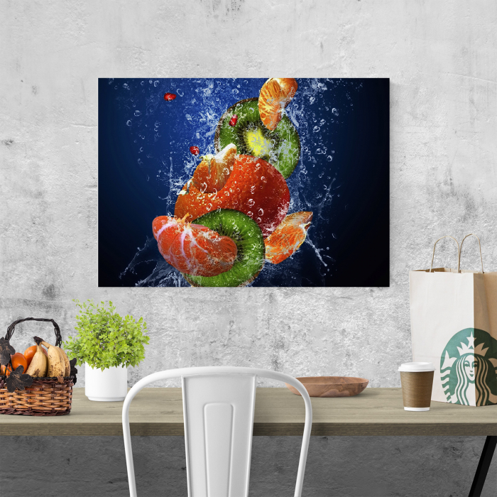 Tablou canvas bucatarie, Water Fruits [2]