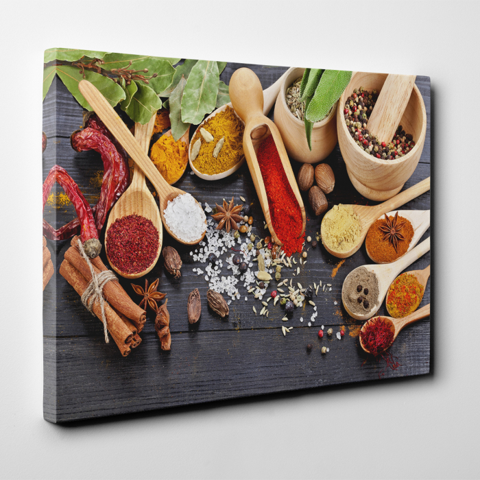 Tablou canvas bucatarie, Wooden Spices [3]