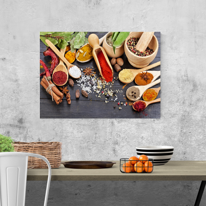 Tablou canvas bucatarie, Wooden Spices [2]