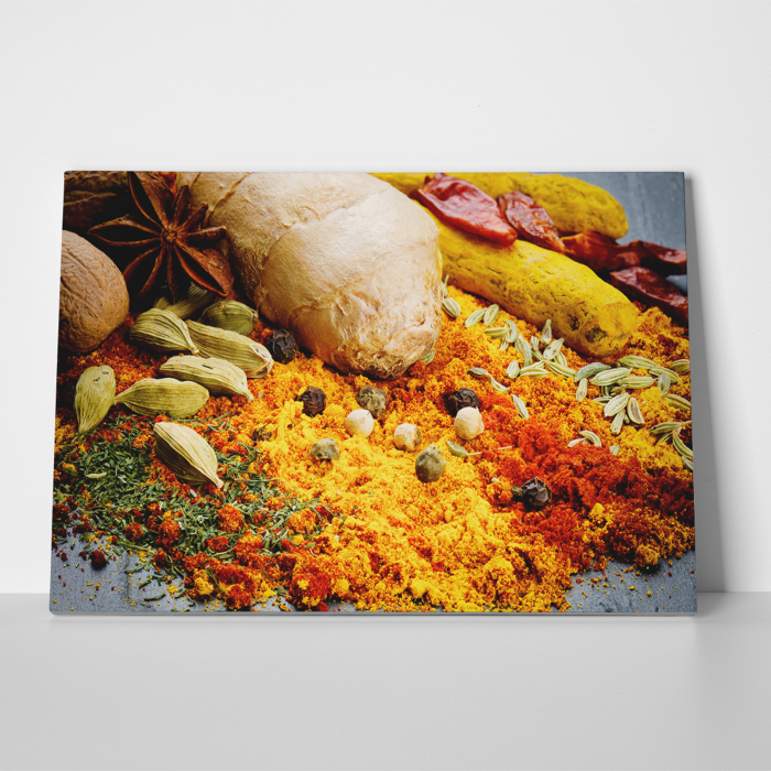 Tablou canvas bucatarie, Yellow Spices [2]