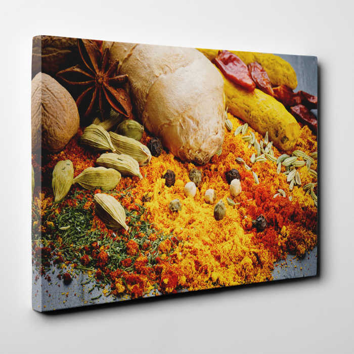 Tablou canvas bucatarie, Yellow Spices [3]
