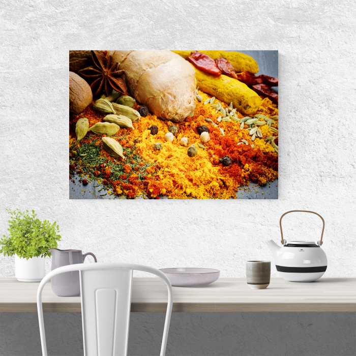Tablou canvas bucatarie, Yellow Spices [4]