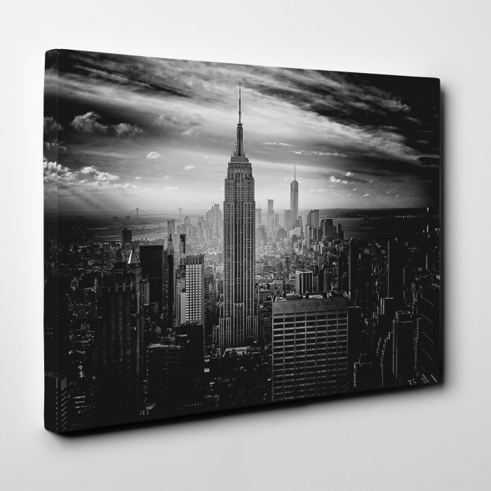 Tablou canvas destinatii faimoase, Empire State Building Black&White [2]