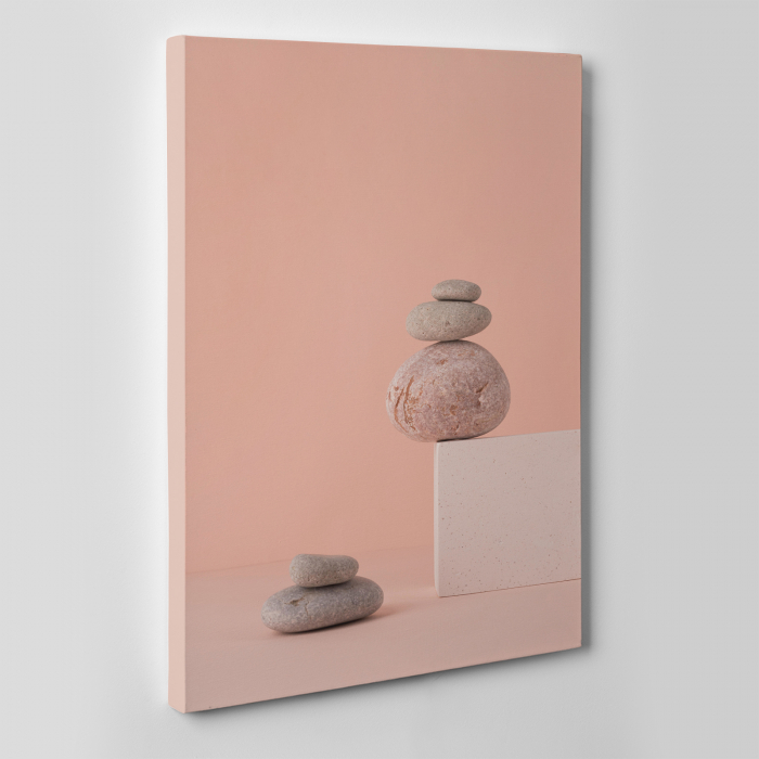 Tablou canvas Feng Shui, motiv oriental, Pink Stones [3]