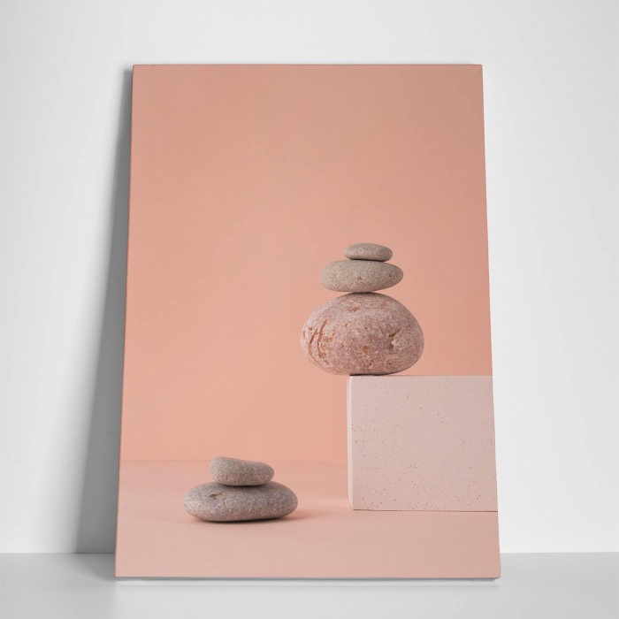 Tablou canvas Feng Shui, motiv oriental, Pink Stones [2]