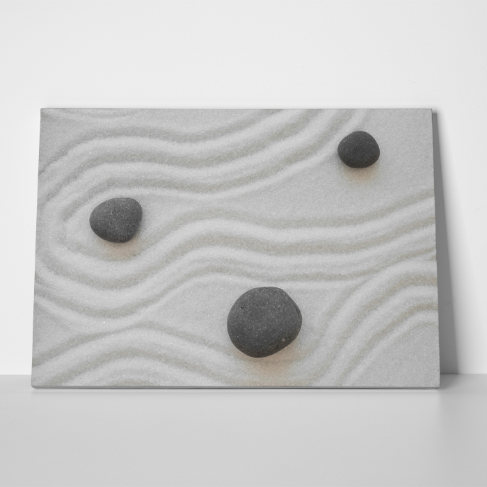 Tablou canvas Feng Shui, motiv oriental, Stones in the Sand [2]