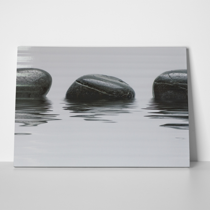 Tablou canvas Feng Shui, motiv oriental, Water Reflection Stones [2]