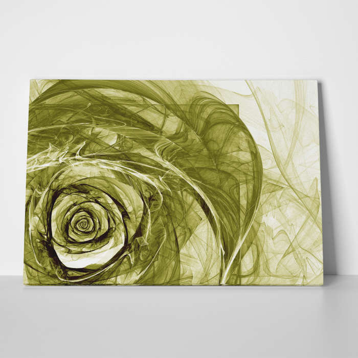 Tablou canvas floral, Green Wireframe Roses [4]