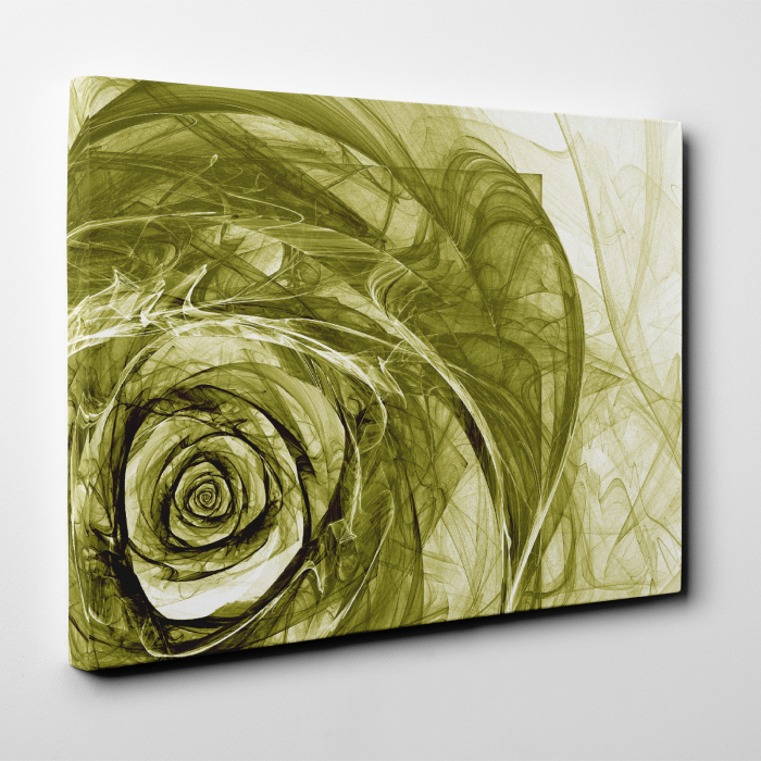 Tablou canvas floral, Green Wireframe Roses [5]
