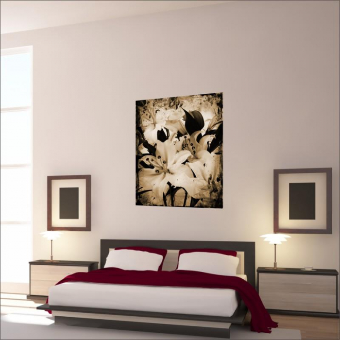 Tablou canvas floral, Pure White [3]
