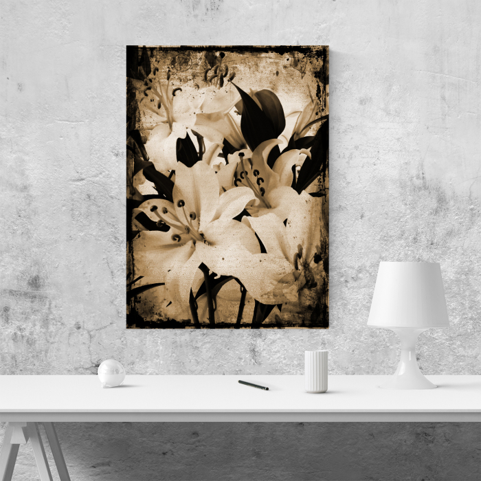 Tablou canvas floral, Pure White [2]